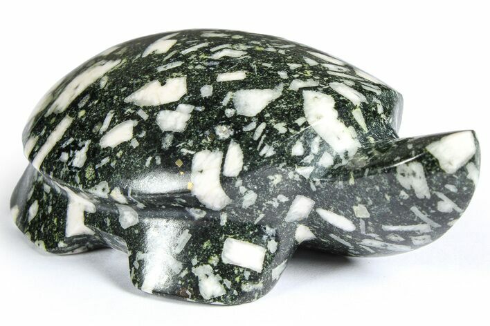 Polished Chinese Writing Rock Turtle - Alaska #366524